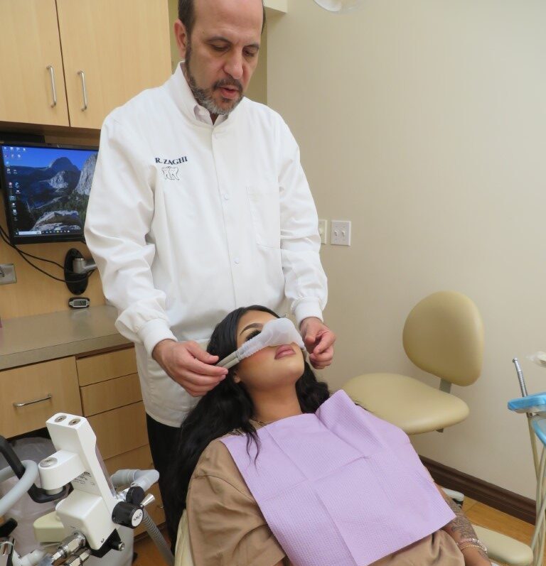 Dr. Zaghi demonstrates total sleep dentistry